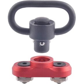 Mount Standard QD Swivel 1.25 Inch Adapter for Mlok Rail System (Red)