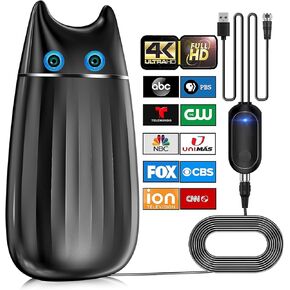 1600 Miles Range TV Antenna, 2025 Upgraded Digital Antenna for Smart TV Indoor, Strongest TV Antenna Outdoor with Amplifier Signal Booster, Hd Antenna Support 4K,1080P Local Channels-36Ft Coax Cable