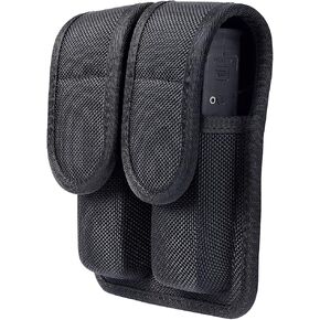 TAFTACFR Molded Double Mag Pouch Holster with Double and Single Stack Magazines .380, 9mm & 40 Cal for S&W M&P Ruger Glock Walther H&K