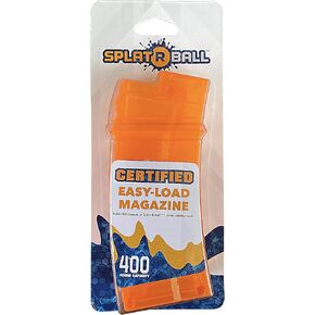 SplatRball Blaster 400 Round Capacity Magazine, Orange