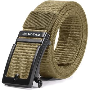 Concealed Carry Belt for Men,Ratchet Tactical Gun Belt-Nylon EDC CCW Work Belt with Automatic Slide Buckle