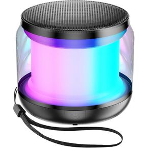 Mini Portable Bluetooth Speakers Wireless,TWS Pairing Small Bluetooth Speaker，with Lights and Lanyard,Gifts for Women/Girls, Boys and Kids for Christmas