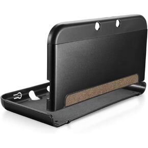 Protective Case Cover with Hard Shell Skin Compatible for New Nintendo 3DS XL LL, Anti-Scratch and Anti-Slip - Black