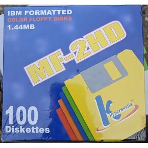 100 قرص مرنة 3.5 بوصة DS-HD IBM PC
