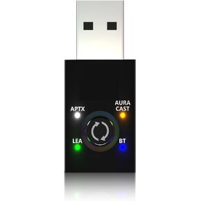 Bluetooth 5.4 Transmitter Wide Compatibility with Auracast LC3 aptX