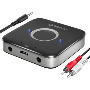 Bluetooh Adapter for Stereo, Aux RCA Bluetooth Receiver for Upgrade Wired Home Stereo/Car Stereo/Music Streaming Sound System