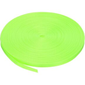 MECCANIXITY Nylon Webbing Strap Flat 5/8 Inch 50 Yards Fluorescent Green for Outdoor DIY Gear Repair, Backpack, Luggage-Rack, Crafts