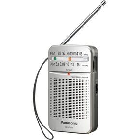 Panasonic Pocket AM/FM Radio Silver - RF-P50D