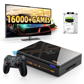 Kinhank Super Console X5 PRO Retro Game Consoles with 16000+ Games,Android OS&Game System, 8GB+64GB Emulator Console Support AV1, WiFi 6 BT 5.0, RK3588S Chipset, Wireless Controller,8K UHD Output