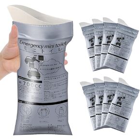 Disposable Emergency Urinal Bag, 8/12/20/24 Pack Portable Camping Pee Bags, Travel Pee Bags, Traffic Jam Emergency Portable Urine Bag, Vomit Bags, for Men Women Kids Children Patient