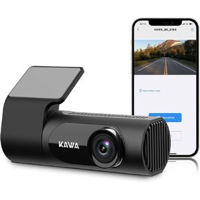 KAWA Dash Cam 2K, WiFi Dash Camera for Cars 1440P with Hand-Free Voice Control, Night Vision, Mini Hidden Dashcam Front, Emergency Lock, Loop Recording, 24-Hour Parking Monitor, APP, Support 256GB Max