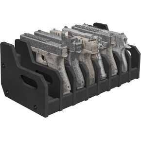 EZshoot Foam Pistol Rack for Gun Safe Shelf Handgun Rack Pistol Stand for Storage Revolver Rack Pistol Holder Gun Cabinet Accessories for Storage
