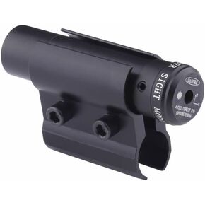 Tactical Mini Red Dot Laser Sight Scope with Barrel Clamp Mount for Rifle Shot Gun