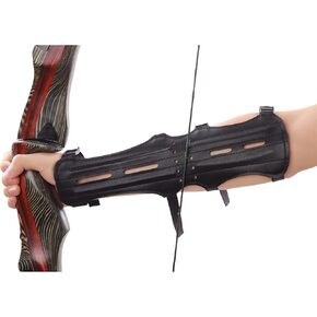 Zerone Soft Archery Armguard with Adjustable Straps, Adjustable Shooting Archery Arm Guard Band Protector Accessory