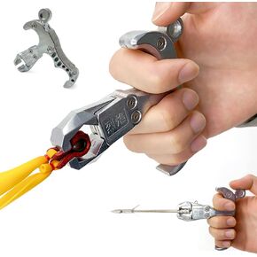 Piaoyu Stainless Steel Handheld Slingshot Release Device Slingshot Release Grip Shooting Fish Accessories Shooting Fish Dart Catapult Trigger Ball DIY Slingshot Accessories