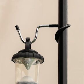 Camping Lantern Hook 3 Pcs Outdoor Tent Light Lamp Hanger Multi-Purpose Camping S Shape Lamp Hanger Versatile Light Pole Hooks Stainless Steel Non-Slip Water Bottle Cup Holder for Fishing Hunting
