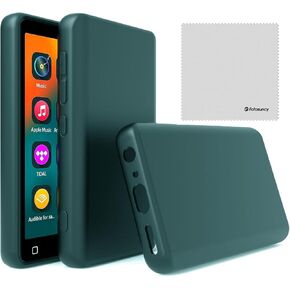 Mp3 Player Case for innioasis G1 G3 4.0 inch, Fotosuncy Slim Fit Soft TPU Matte Cover with Cleaning Cloth Deep Green