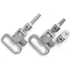 Uncle Mike's Auto & Single Shot Ruger Carbines Swivel Swivels QD Rug Nickel 1', Clam 14622