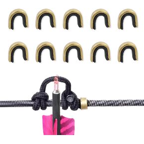 BRBASAP 10Pcs Arrow Nocks Archery String Nocking Points Bow String Stopper Clips for Compound and Recurve Bows Durable Knock Point Stoppers for Precise Shooting and Alignment