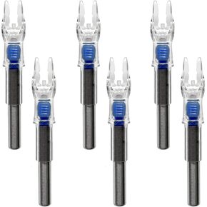 Bgary Lighted Nocks .204'' .244'' ID Led Archery Arrows Nocks 6Pcs for Hunting Shooting Practice