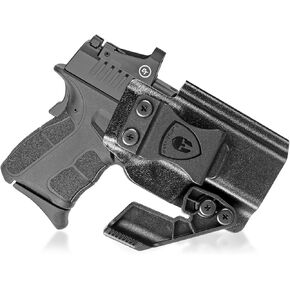 Springfield XD-S 3.3'' Holster IWB KYDEX Holster Optics Cut for Springfield XDS 3.3", Inside Waistband Appendix Carry Holster XDS, Adjustable Cant & 'Posi-Click' Retention, Right/Left Hand Optional