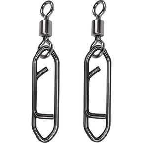 QISHUO Stainless Snap Swivels Fishing Rolling Barrel Freshwater Fishing Swivel Copper Saltwater Clips Fishing Swivels Copper
