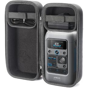RAIACE Hard Storage Case Compatible with Anker SOLIX C300 DC Power Bank Station, Protective Carrying Bag. (case only)-Black