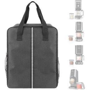 Ice Cream Maker Carrying Bag with Handle, Waterproof Dustproof Storage Bag Compatible with Ninja Creami NC500/NC300/NC200/NC100/NC299AMZ Series/Deluxe/Breeze Ice Cream Makers