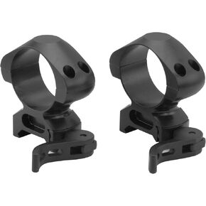 CCOP USA 30mm Quick Detach Steel Scope Rings Matte (4 Screws) High Profile, Black