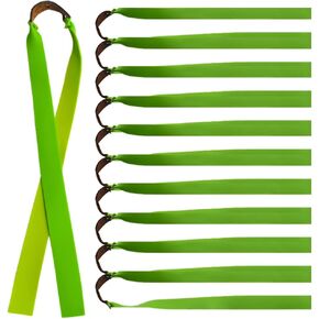Piaoyu 10 Pieces Slingshot Flat Rubber Band 0.75mm/1mm/1.2mm Thickness Slingshot Replacement Bands Slingshot Bands Flat Hunting Shooting Catapult Elastic Bungee