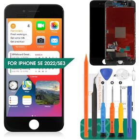 Original for iPhone SE 2022 Screen Replacement for iPhone SE3 LCD Digitizer Repair Kits for iPhone SE 3rd Gen 2022 Touch Screen Display Assembly Replacement A2783 A2595 A2785 A2782 A2784 Black