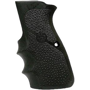 Hogue Browning Hi-Power Rubber Pistol Grip with Finger Grooves, Black - 09000