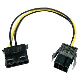 4-Pin 4-Pin Female to 6-Pin Female 6-Pin Graphics Card to Power Adapter Cable (1pcs)
