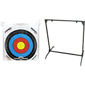 Morrell Lightweight Portable Youth Range NASP Field Point Archery Bag Target with 30 Inch Archery Shooting Bag Target Stand, Olive Green