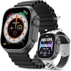 Smart Watch Storm U with BT Calling Gun Metal, Smartwatch for Men, Smartwatch for Women, Sleep Monitor, Blood Pressure and Oxygen Monitor, Voice Assistant, Pedometer Steps, Remote Camera, Watch Bands