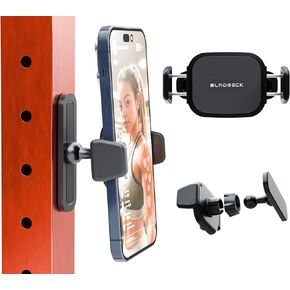 Magnetic Phone Holder for Gym – Essential Gym Stuff for Gym Rats – Magnetic Tripod for iPhone Mount and Magnet Phone Holder – Workout Accessories