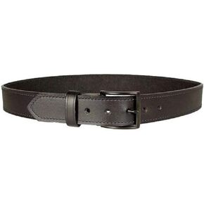 DeSantis 1 1/2" Everyday Carry Belt (EDC), Powder Coated Buckle Closure, Premium Leather Belt, Made of Leather and Other Synthetic Materials, 3.5mm Thick, Black, 42"