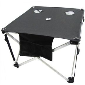 Folding Fabric Picnic Table Side Camping and Beach Beverage Stand