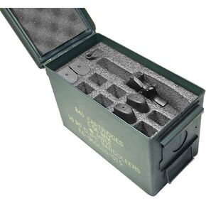 Case Club 1 Pistol & 11 Magazine Holder .50 Cal Ammo Can Foam (Pre-Cut, Closed Cell, Military Grade Foam)