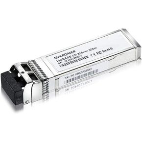 10G SFP+ SR Transceiver, SFP+ to LC Multimode Module Compatible for Cisco SFP-10G-SR, Meraki MA-SFP-10GB-SR, Ubiquiti UF-MM-10G,Netgear,D-Link,TP-Link,Mikrotik, 850nm, Duplex LC, 300m, DDM