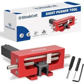 Sight Pusher Tool for Handguns, Precision Front and Rear Sight Adjustment, Durable Pistol Sight Removal Tool with Disassembly Tool Kit for Glock