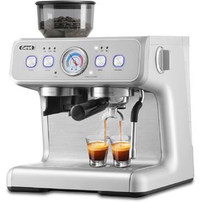 Gevi Espresso Machine 20 Bar مع Grinder & Steam Wand - كل شيء في آلة صانع الإسبريسو وآلة إسبرسو مع مطحنة للمنزل in Kuwait