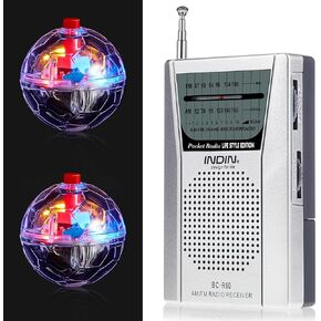 Saillong 2 Ghost Hunting Kit Includes Spirit Box AM FM Radio Paranormal Ghost Hunting Equipment Tools with Light up Cat Ball LED Glowing Motion Activated Cat Ball Toy