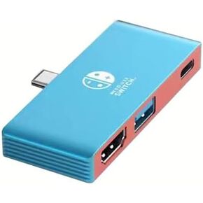 Switch Dock Station Adater لـ Nintendo Switch/Steam Deck ، محول Nintendo Switch TV متوافق مع محول Nintendo Switch/Switch OLED ، 4K 60Hz HDMI لمحول Nintendo Switch Travel