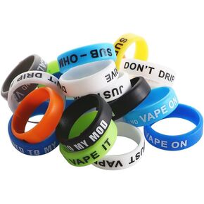 Vctitil 20 Pieces Fishing Rod Protective Sleeve O-Ring Protector Silicone Rod Clip Color Ring Anti Slip Ring Fishing Accessories