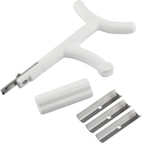 Fletching Remover Arrow Stripper Scraper Feather Fletching Removing Tool 4 Blades Shaving Device for Wood Arrow Carbon Arrow Clean up The Feather