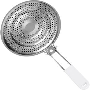 Pilarmuture Double Layers Stainless Steel Heat Diffuser, Even Heat Distribution, Multi-Stove Compatibility, Cool-Touch Handle, 50W, Induction