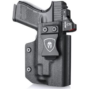 Glock 19 TLR7/TLR7A Holster IWB Kydex Holster Optic Cut Fit: Glock 17 19 19X 44 45 Gen 3-5 & Glock 23 32 Gen 3-4 TLR-7/TLR-7A, Inside Waistband Conceal Carry, Adj. Cant & Retention, Right Hand
