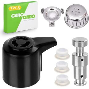 Universal Pressure Cooker Steam Release Valve and Float Valve Replacement with Silicone Caps, Compatible with 3, 5, 6, 8 Quart Models – Pressure Cooker Accessories and Replacement Parts