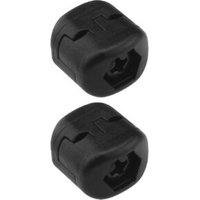 2 Pcs Plastic Drop Away Arrow Rest Clamp Buckle for Outdoor Archery Hunting Shooting Adjusting Bowstring Accessory Black